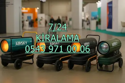 Güngören ve Kadıköy ve Kağıthane Mazotlu Elektrikli Isımak Isıtıcı Kiralama