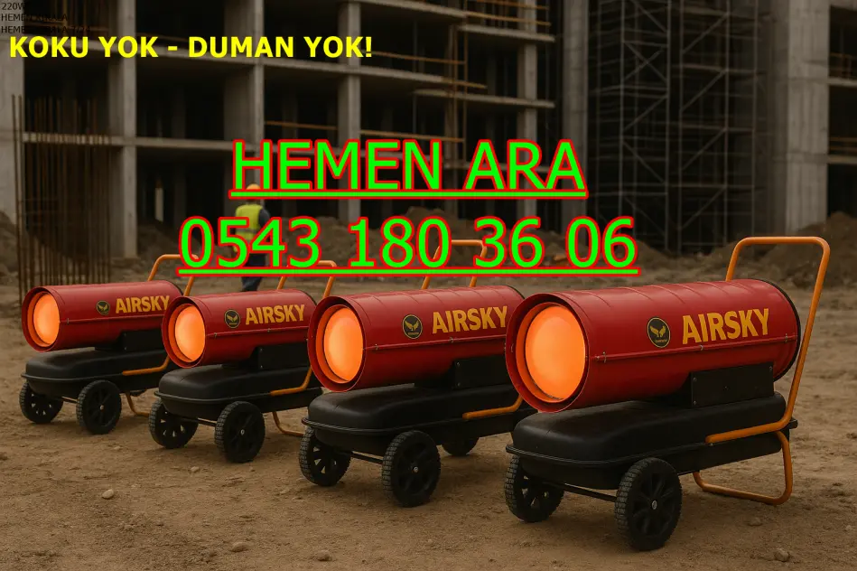 Çorum ve Tekirdağ ve Tunceli MAZOTLU ELEKTRİKLİ ISIMAK ISITICI KİRALAMA